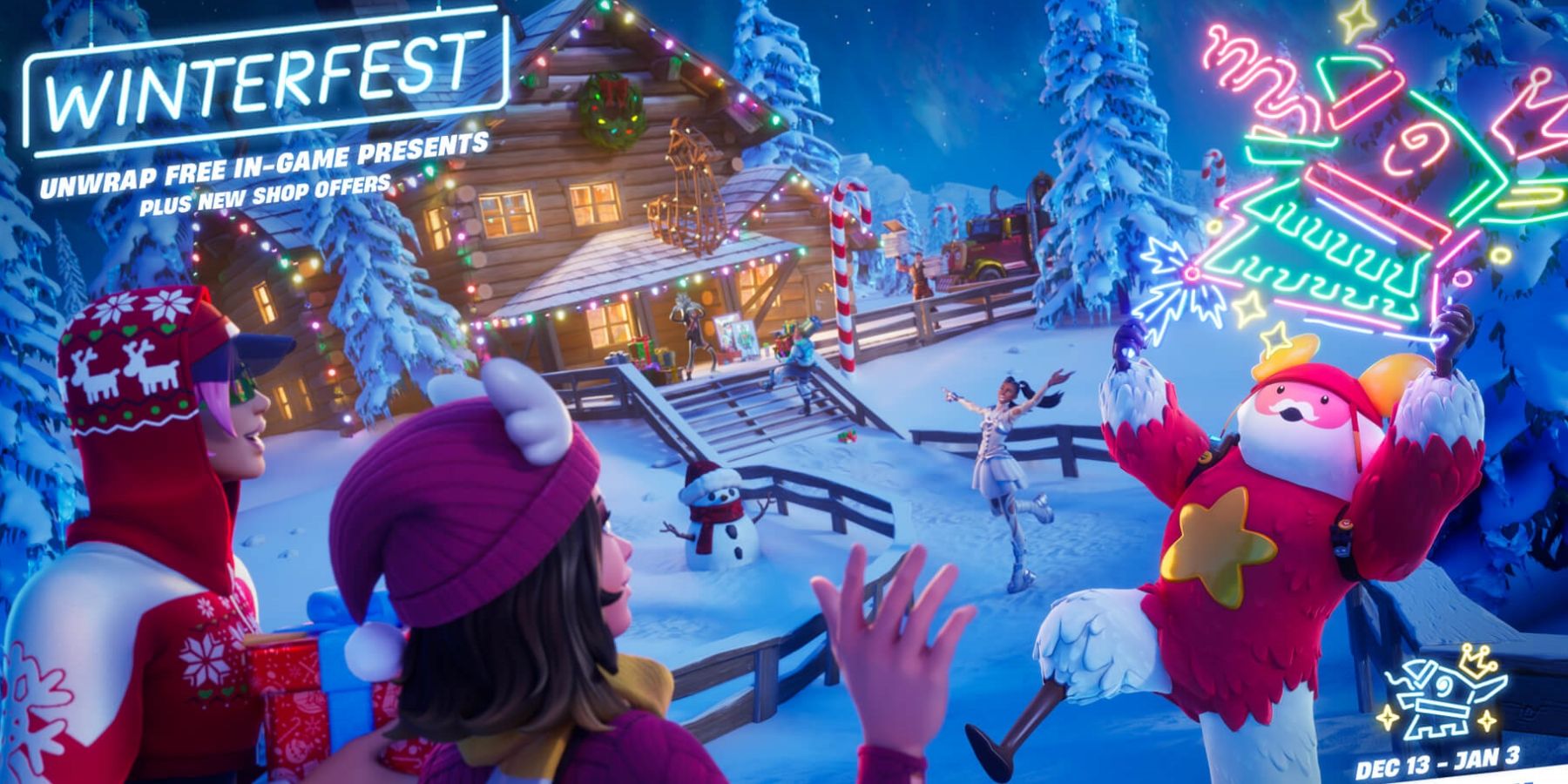 Fortnite Winterfest 2022 Returns with Free Rewards, Unvaulted Weapons, and More