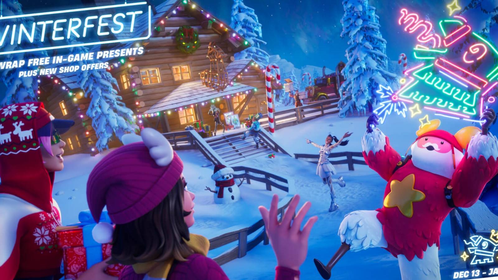 Fortnite Winterfest 2022 Returns with Free Rewards, Unvaulted Weapons, and More