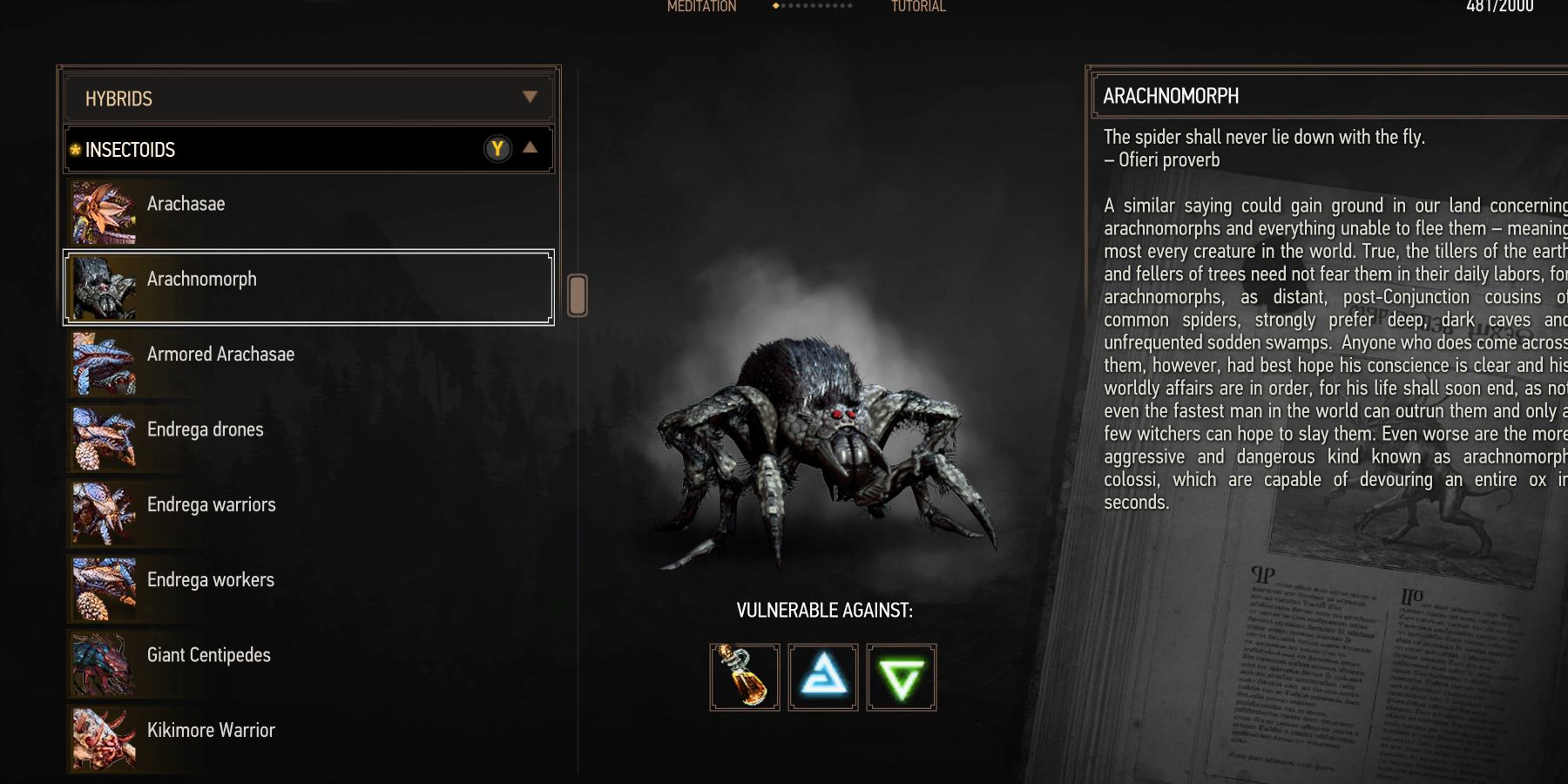 Witcher-3-Arachnomorph