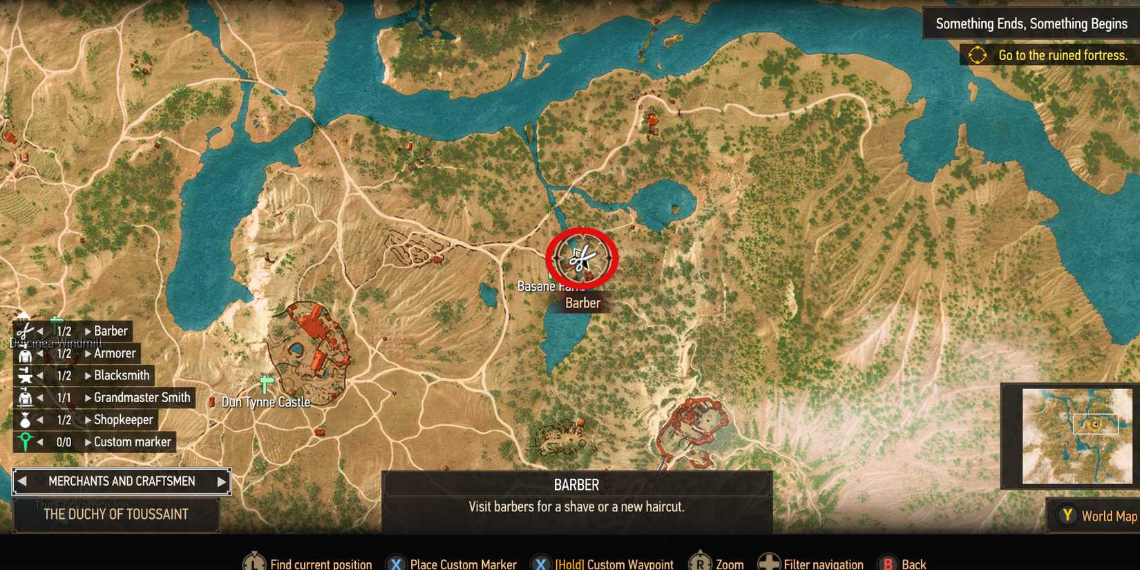 Basane The Witcher 3: All Barber Locations