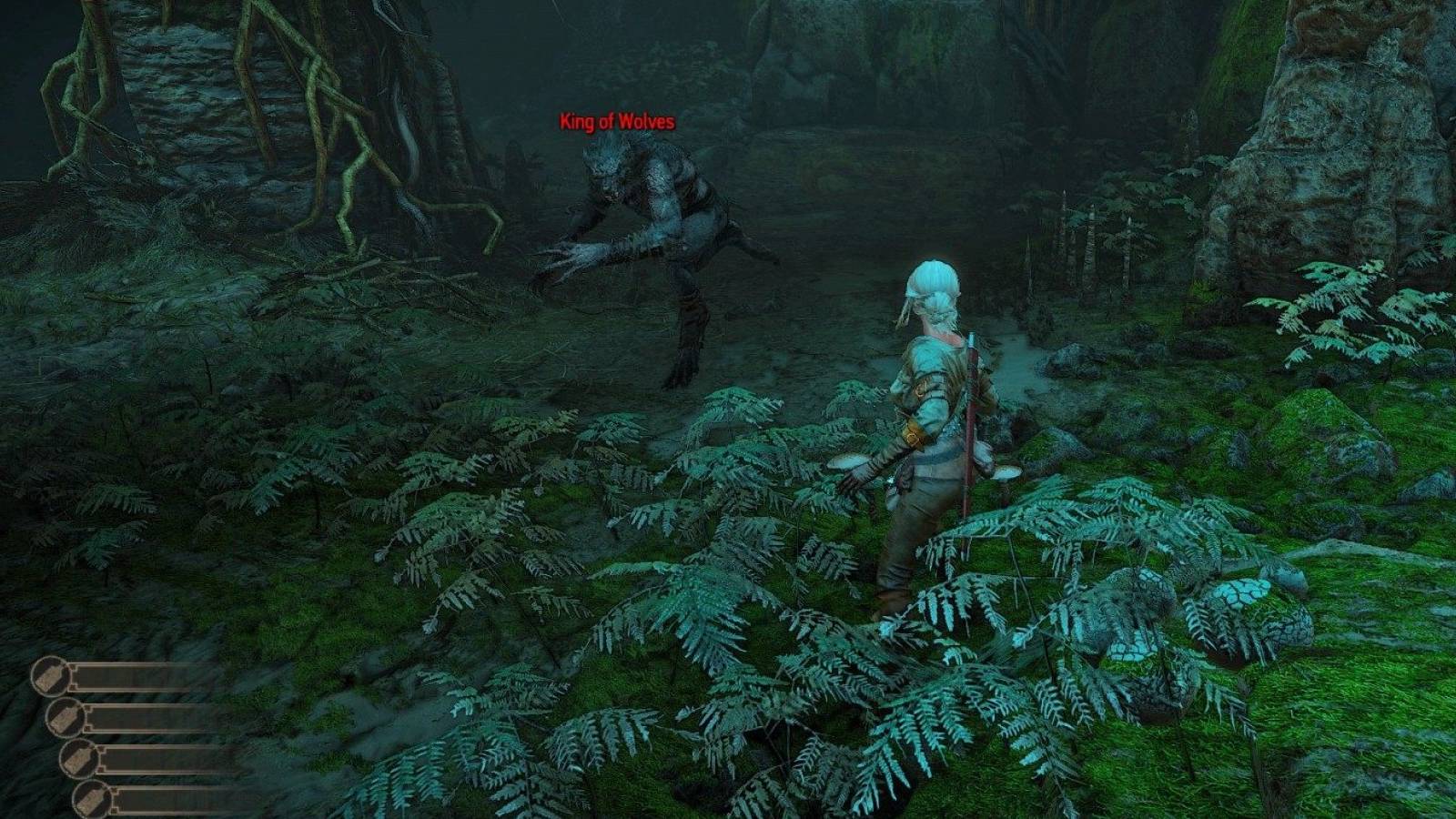 Witcher 3 Ciri Fighting the King of Wolves