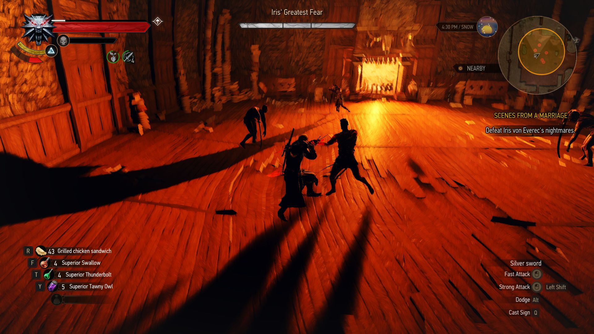 Witcher 3 Ethereal Fight