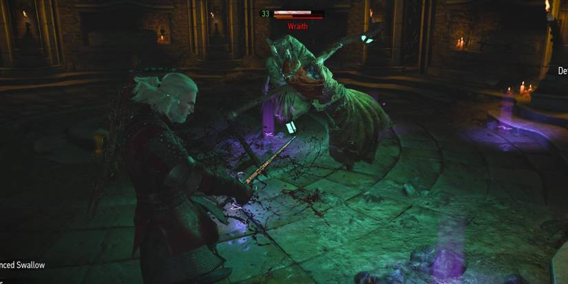 Witcher 3 - fighting the wraiths