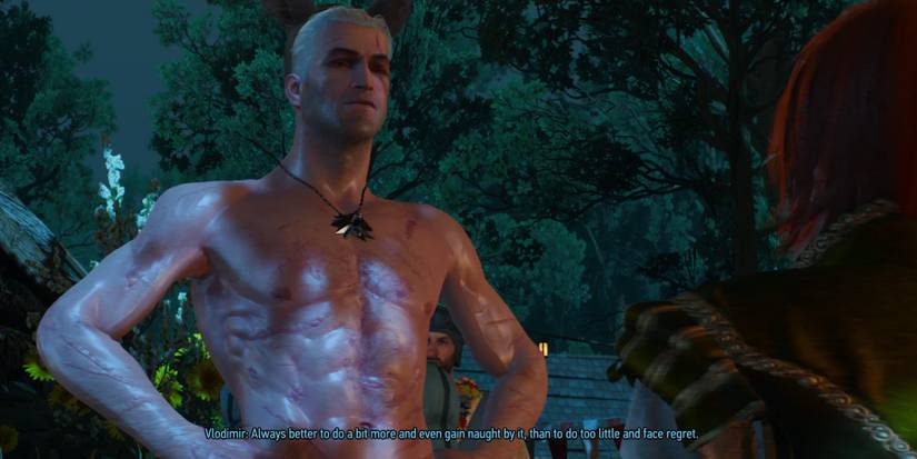 Witcher 3 -  Geralt after the dive