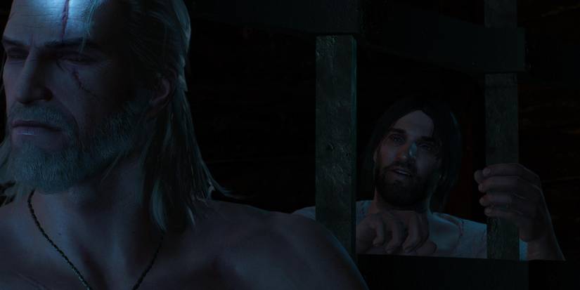 Witcher 3 Geralt and the prisoner on the Ofieri ship