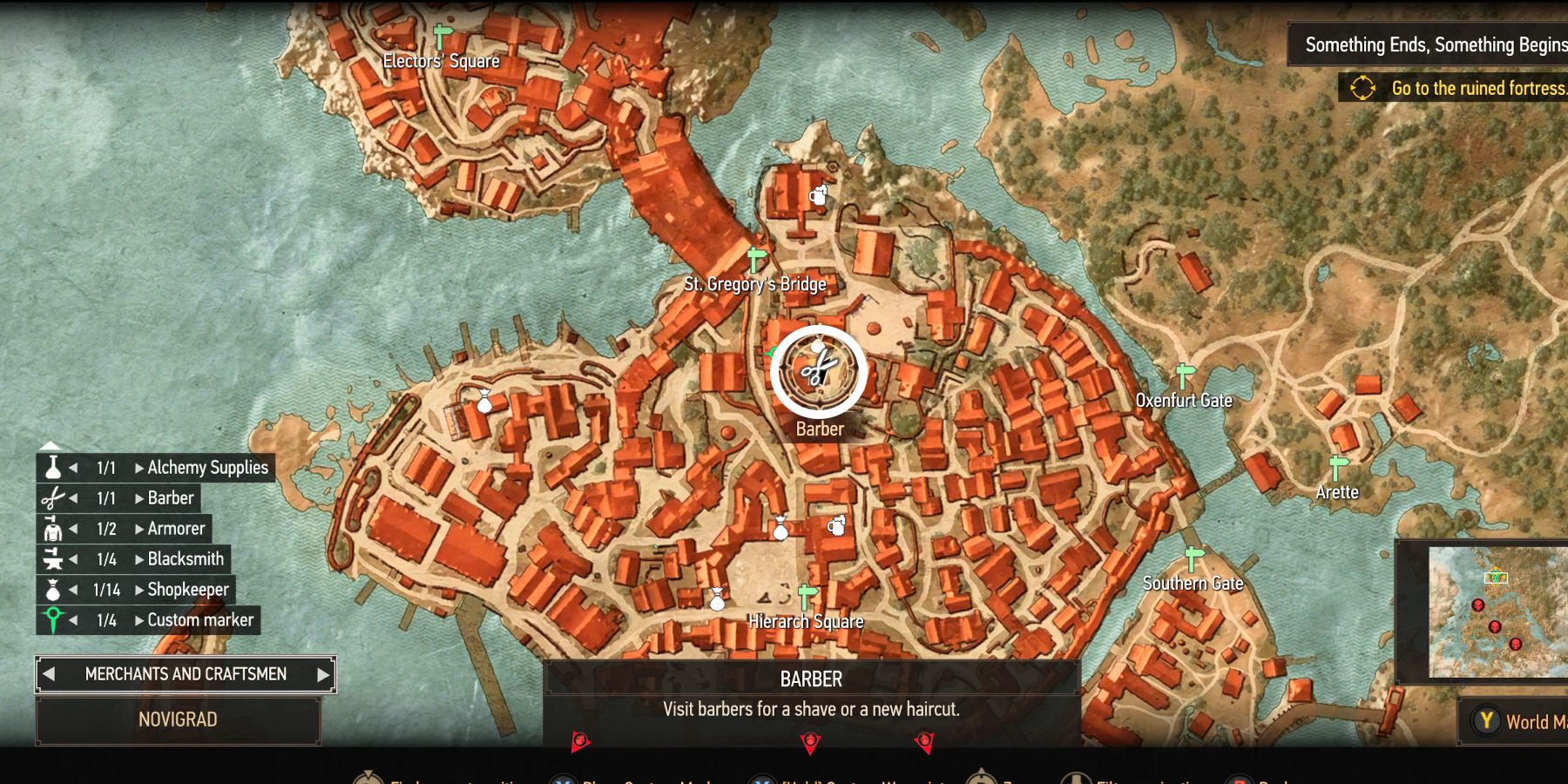 The Witcher 3: All Barber Locations