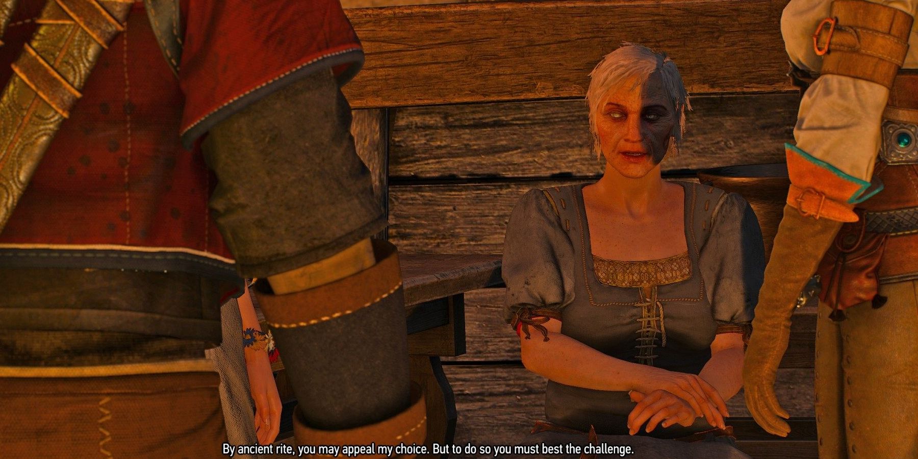 The Witcher 3 Thecla meets Geralt and Ciri