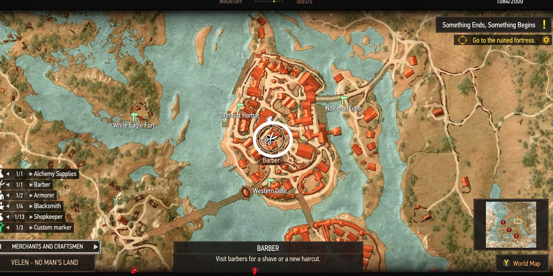 The Witcher 3: All Barber Locations