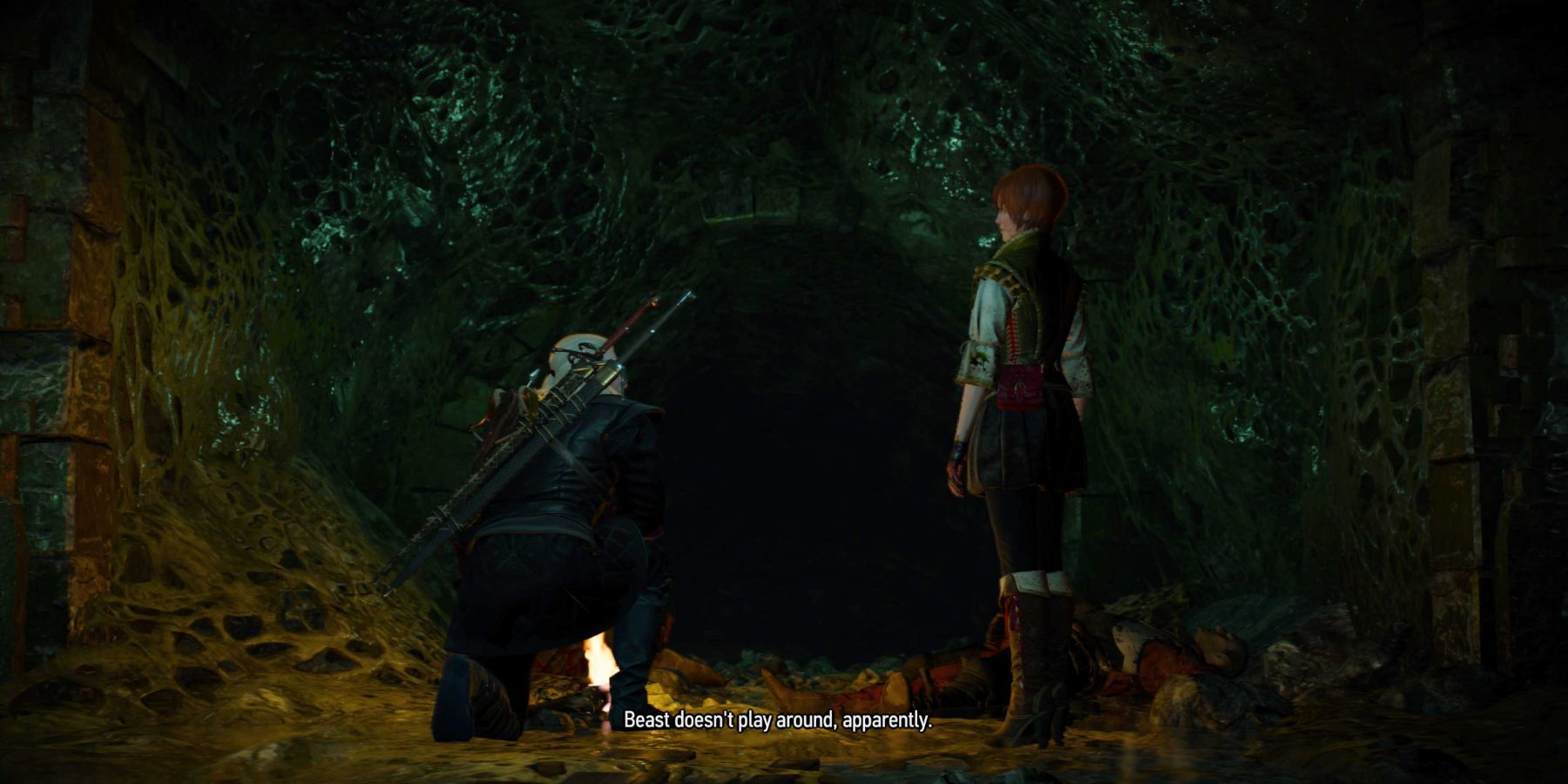 Witcher 3 Shani and Geralt find more bodies in the sewer