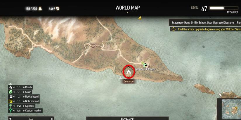 Witcher-3-Superior-Griffin-Silver-Sword-Map