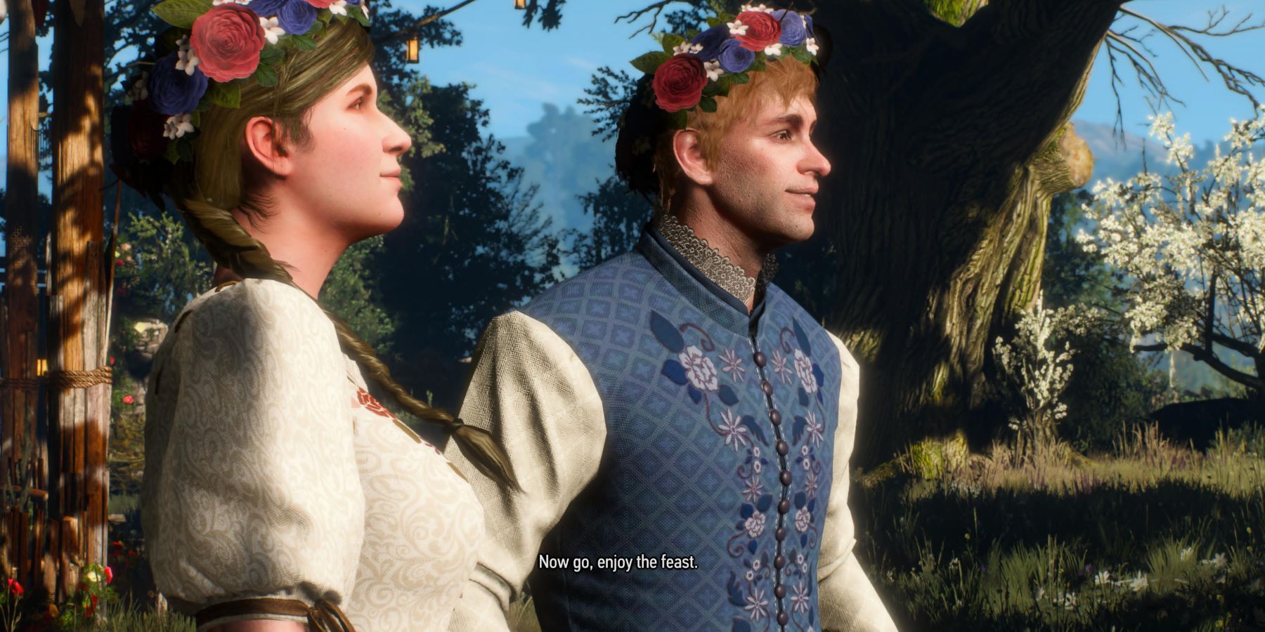 Witcher 3 - the couple at the wedding-1