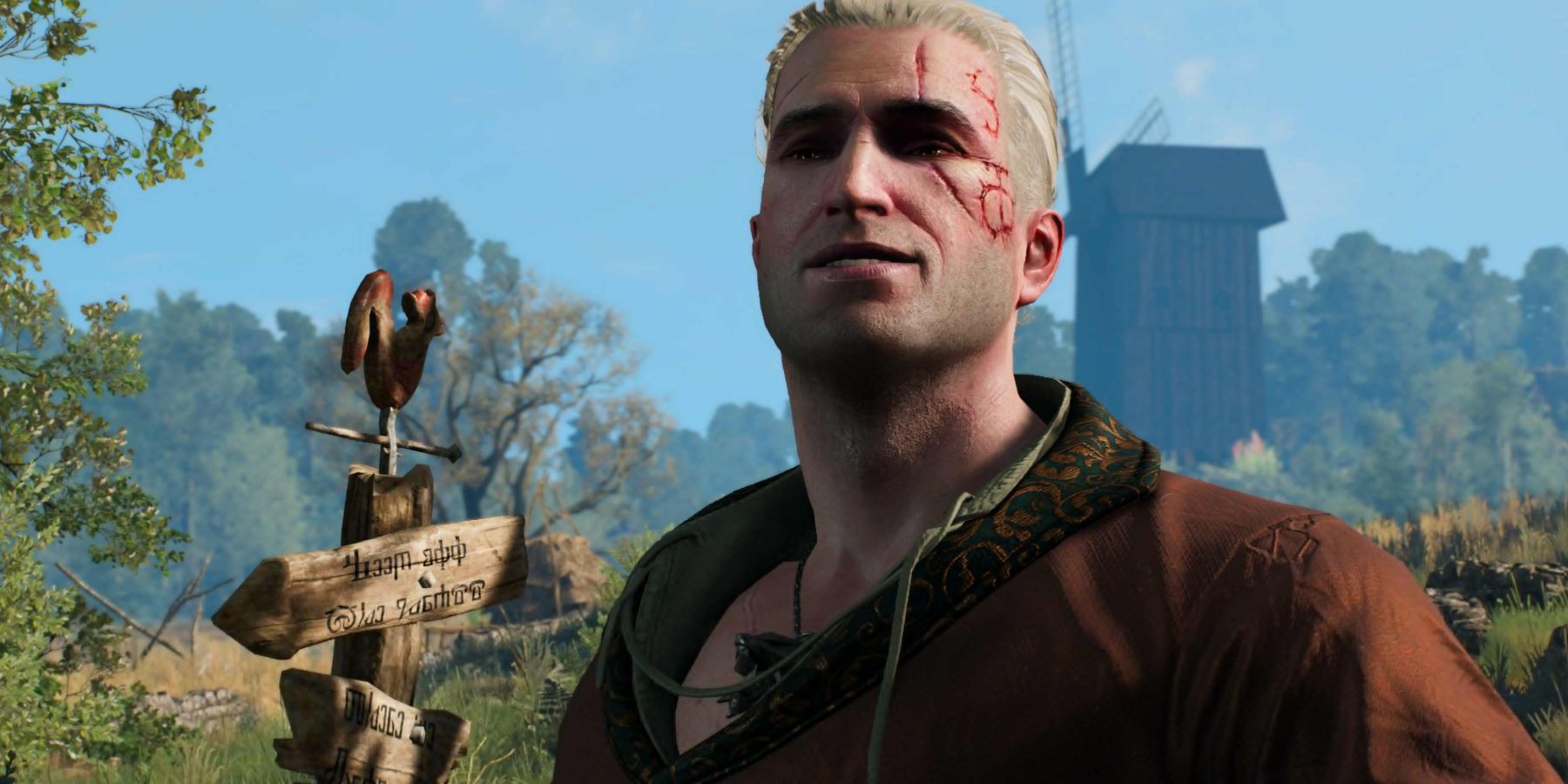 Witcher 3 - Vlodimir as Geralt in new clothes and shaved