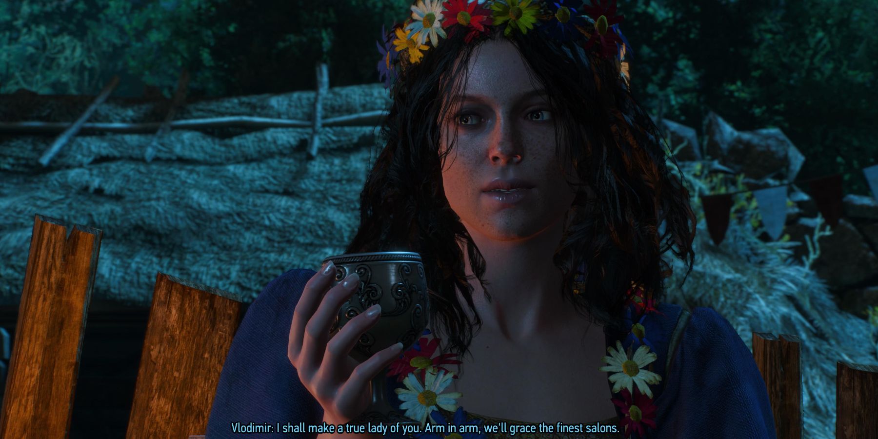 Witcher 3 - Vlodimir flirting with a lady