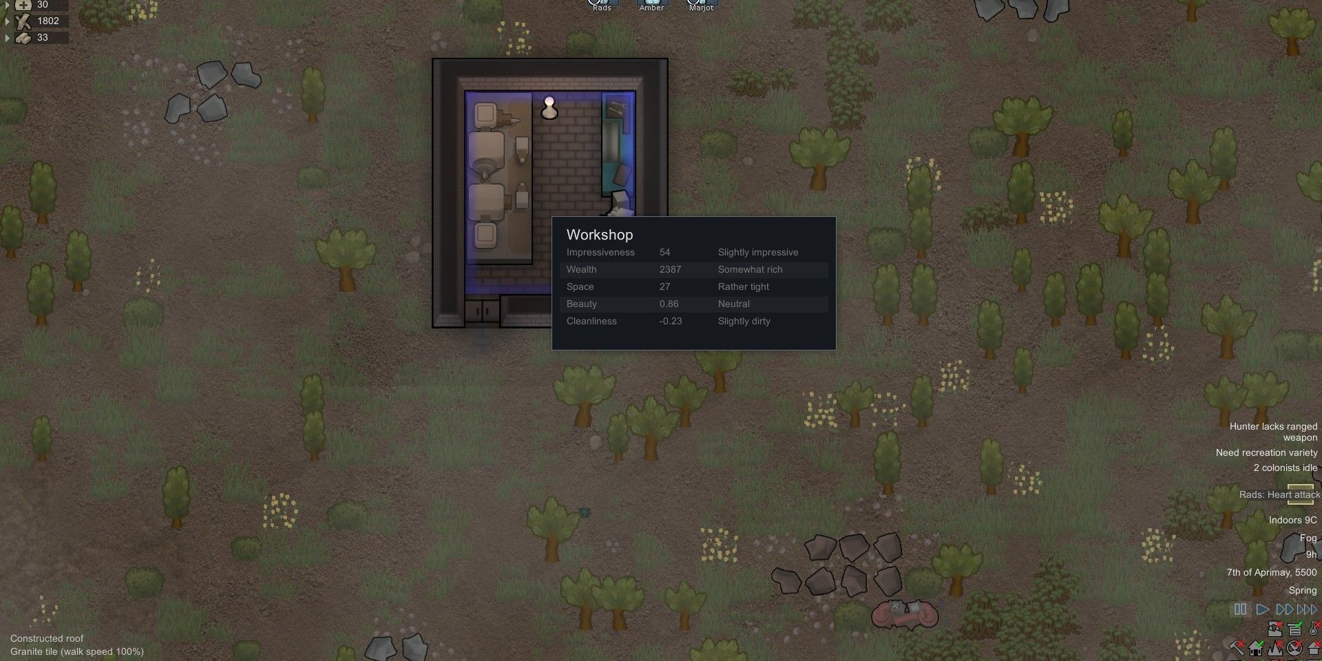 RimWorld Room Size Guide