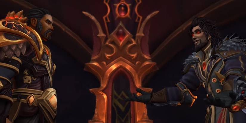 Wrathion and Sabellian as seen in World of Warcraft Dragonflight