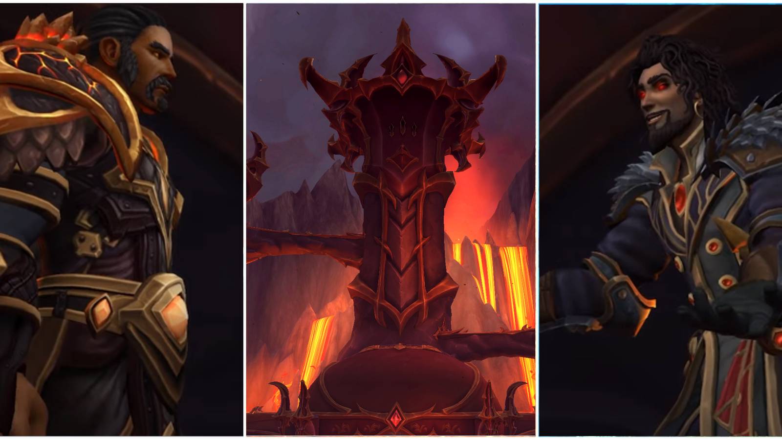 Wrathion, Sabellian and  Dragonbane Keep as seen in World of Warcraft Dragonflight