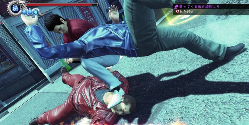 Wrestling in Other Games- Yakuza 6 Kiryu Neckbreaker