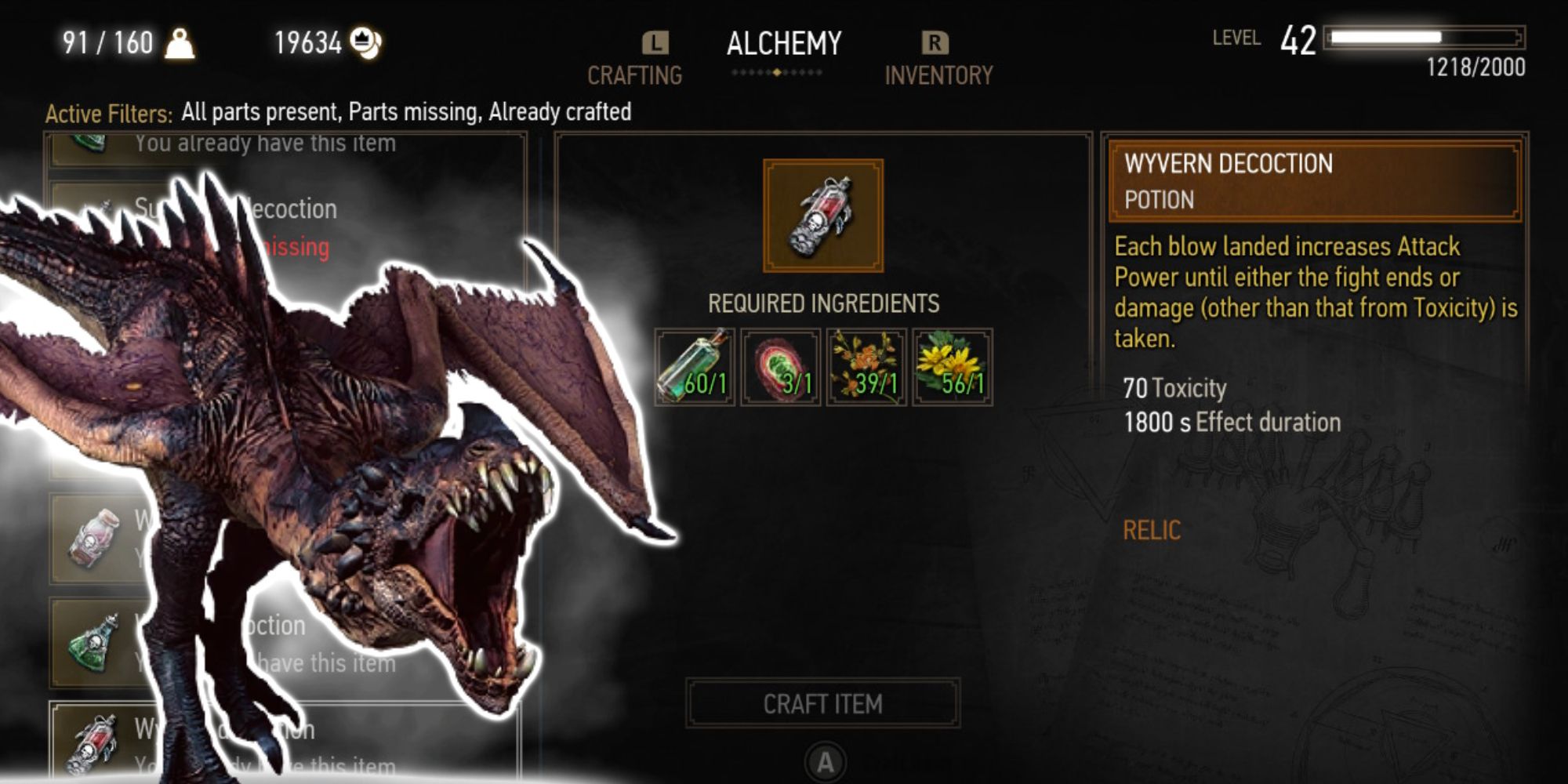 Wyvern Decoction Witcher 3