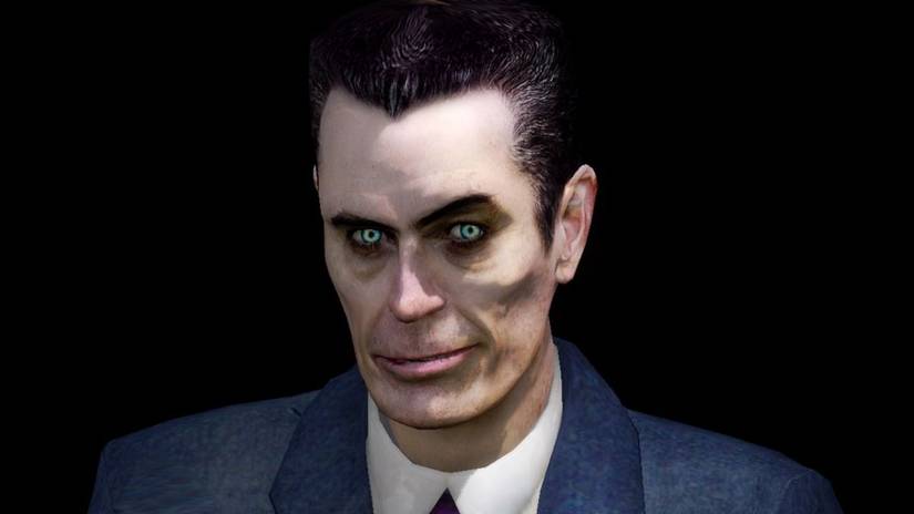 G-Man. Half-Life 2 stare