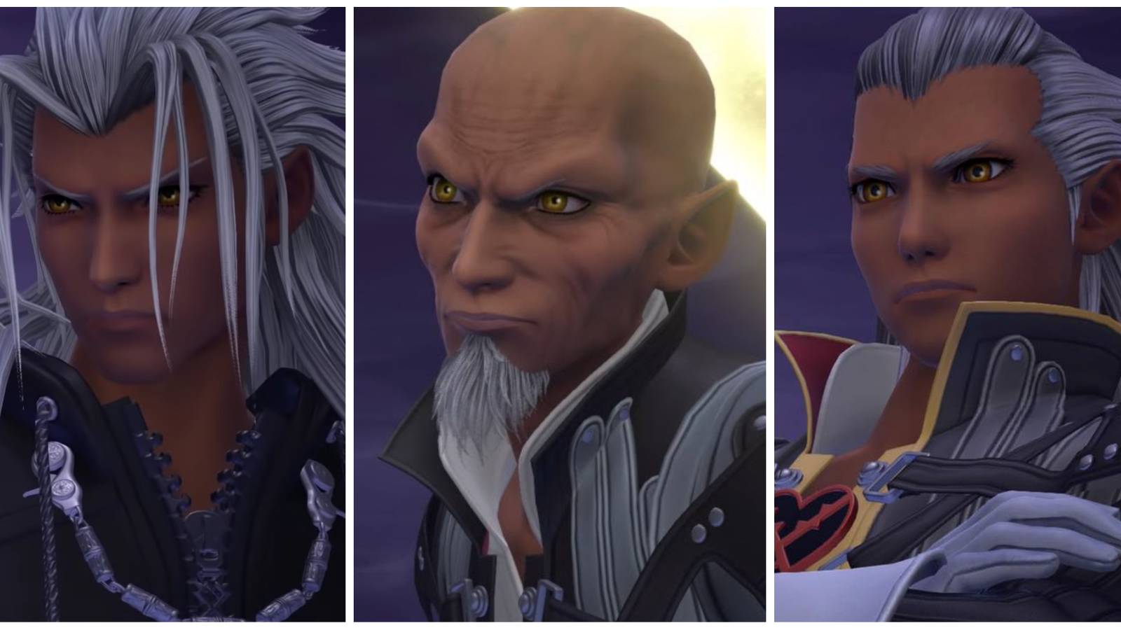 Xemnas, Xehanort, and Ansem Data Battles in Kingdom Hearts 3 Re Mind