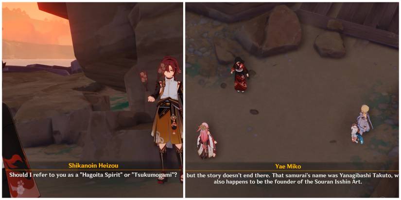 yae miko explaining the true story in genshin impact