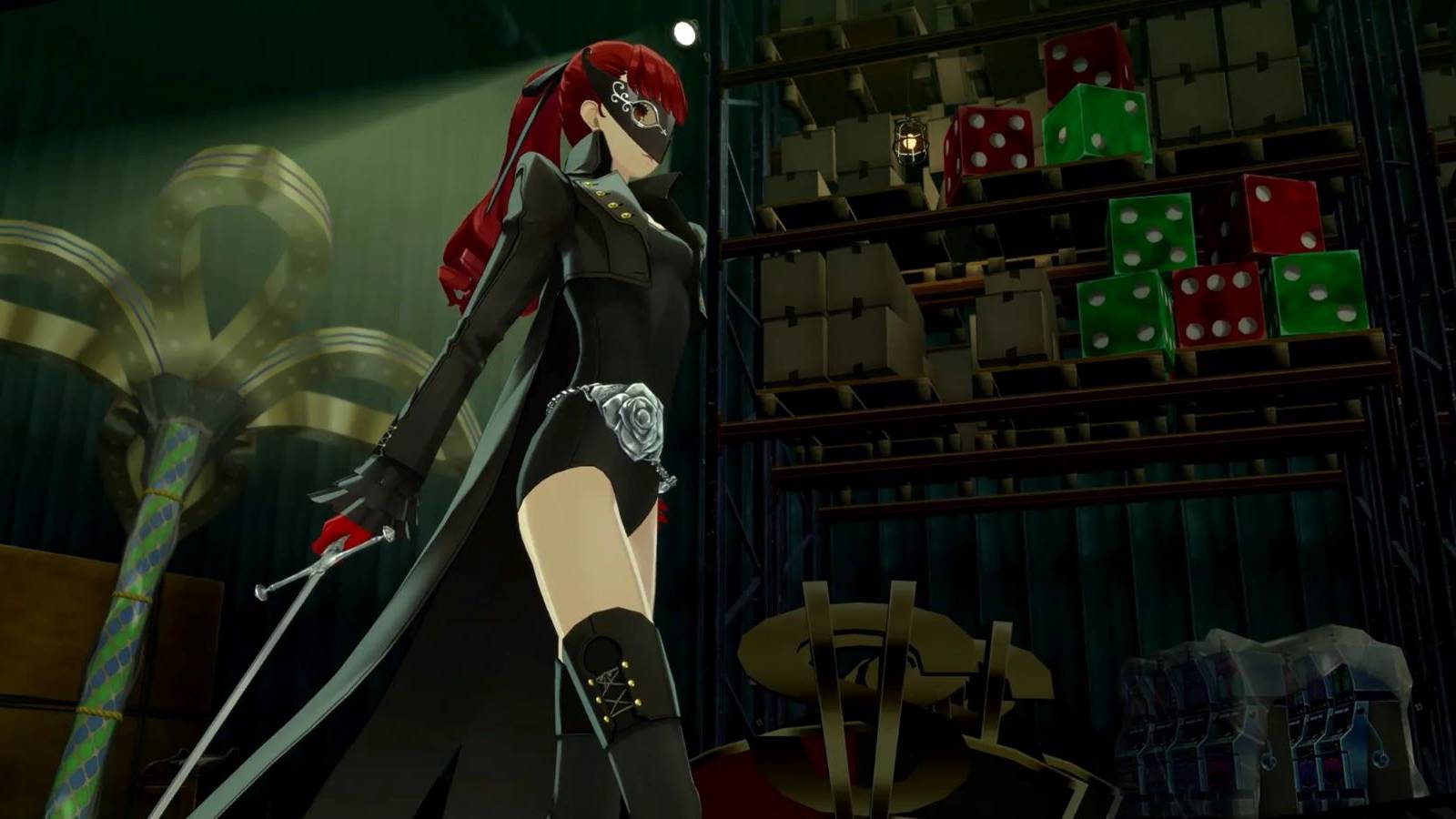 Persona 5 Royal Yoshizawa/Violet saving Joker in Sae's Palace