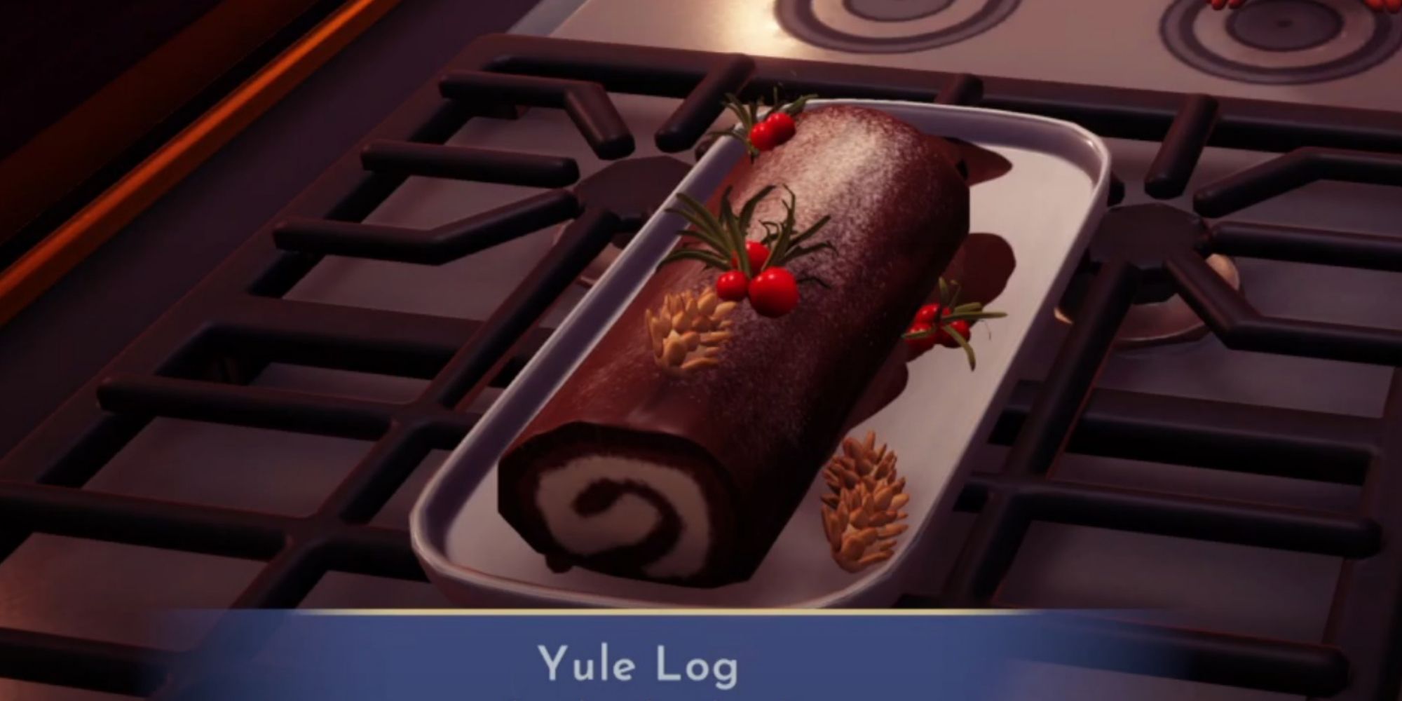 yule log dish