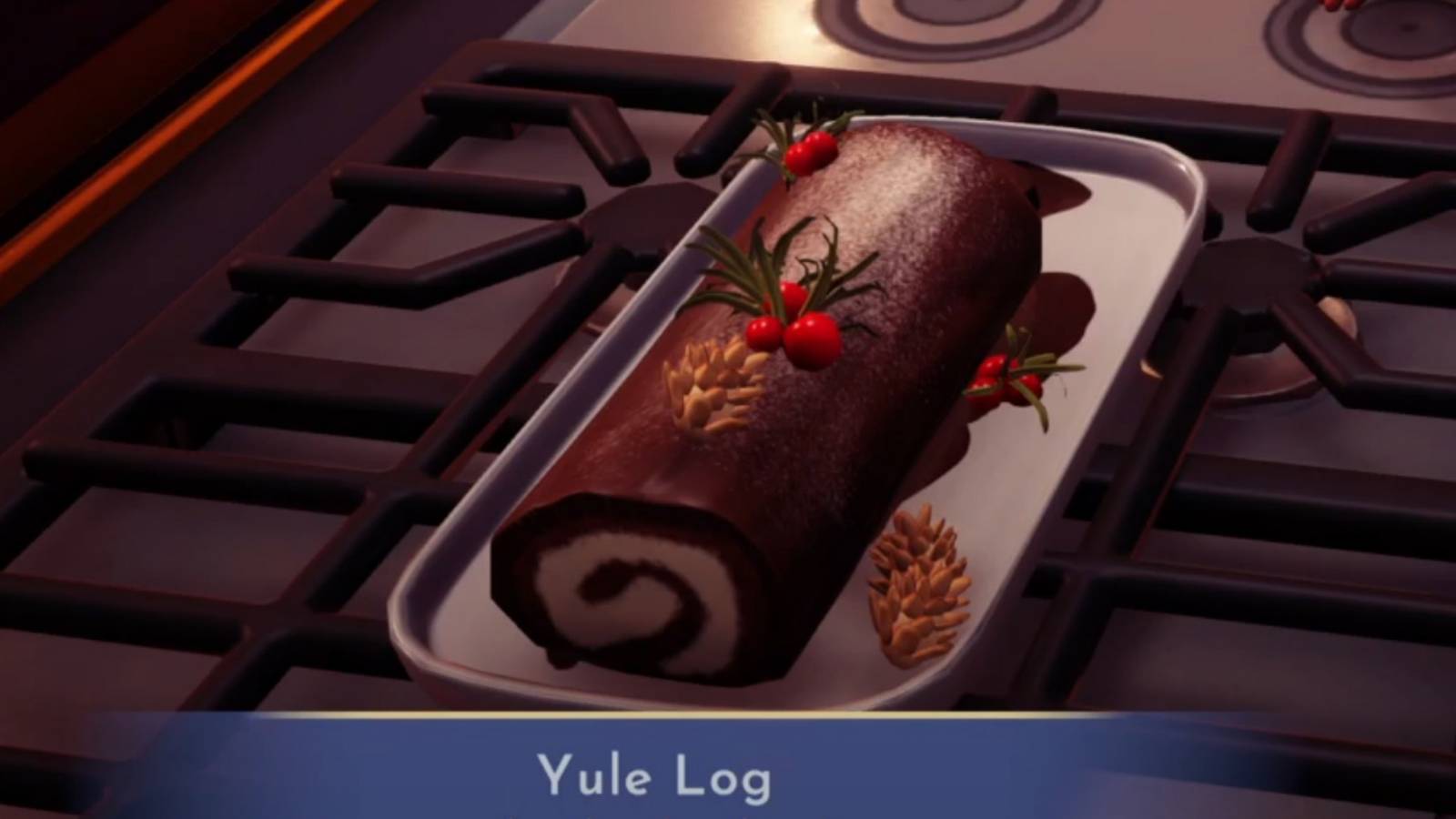 yule log dish