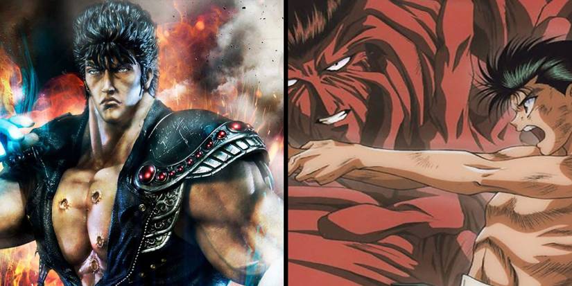 Yusuke Urameshi From Yuyu Hakusho Next To Image Of Well Done Kenshiro Figurine