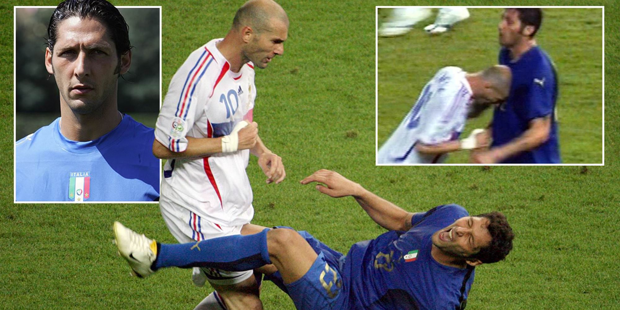 Zinadine Zidane Headbutting Marco Materazzi In The World Cup 2006 Final