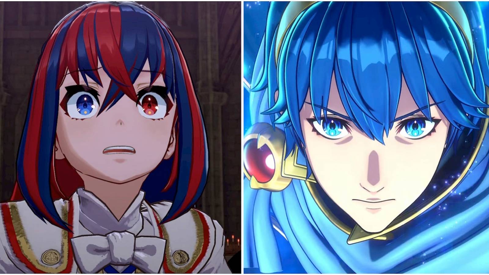 Alear and Marth in Fire Emblem Engage