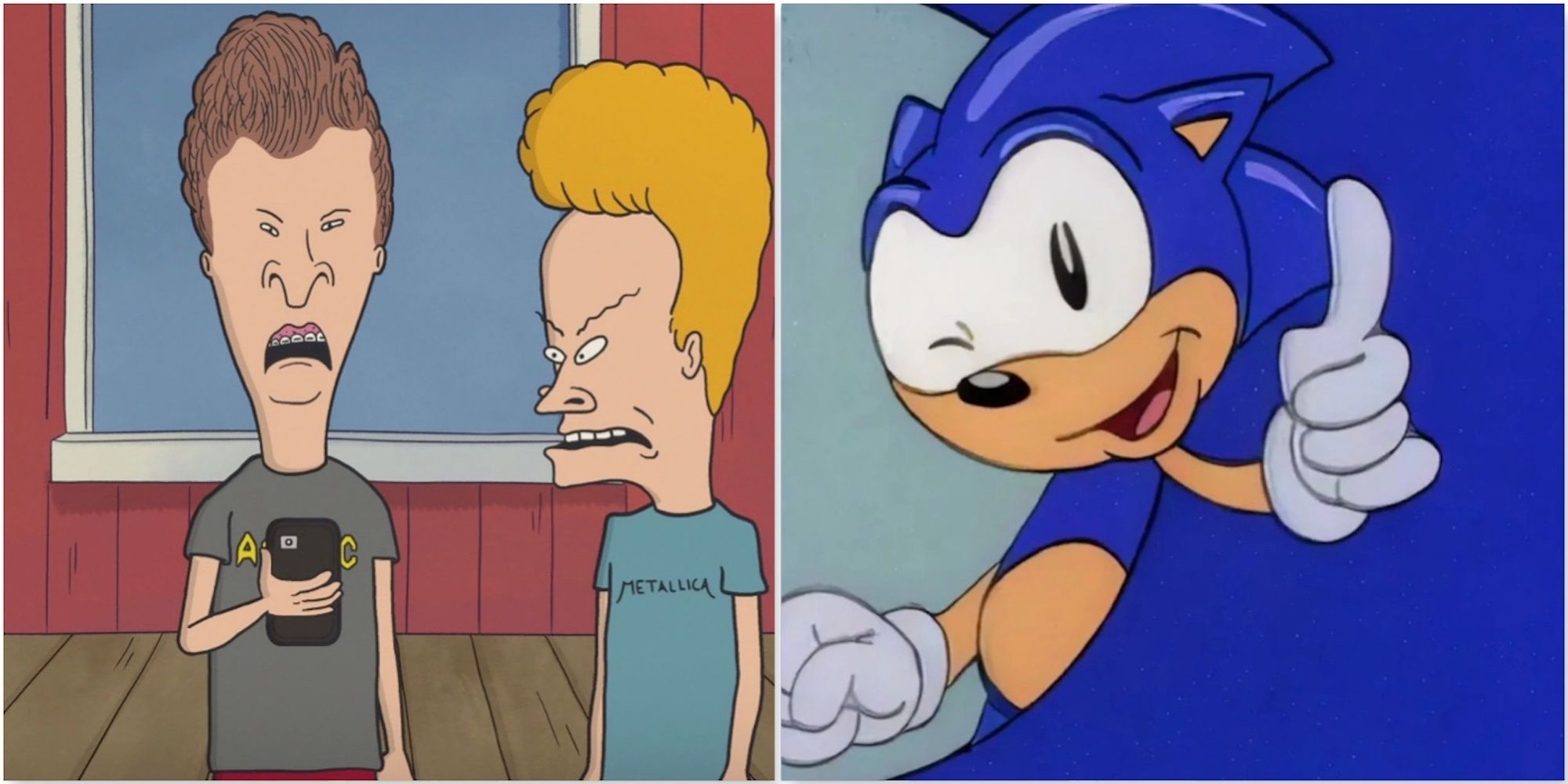 Beavis And Butt-Head in Beavis And Butt-Head and Sonic in Adventures Of Sonic The Hedgehog