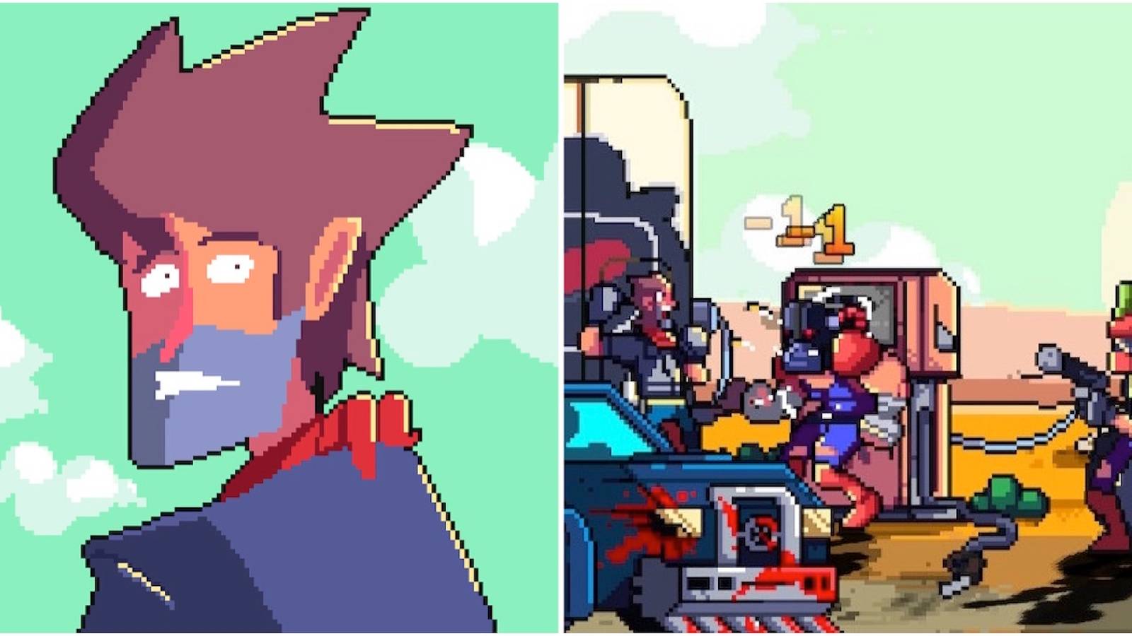 Rast and fighting enemies in Scrap Riders