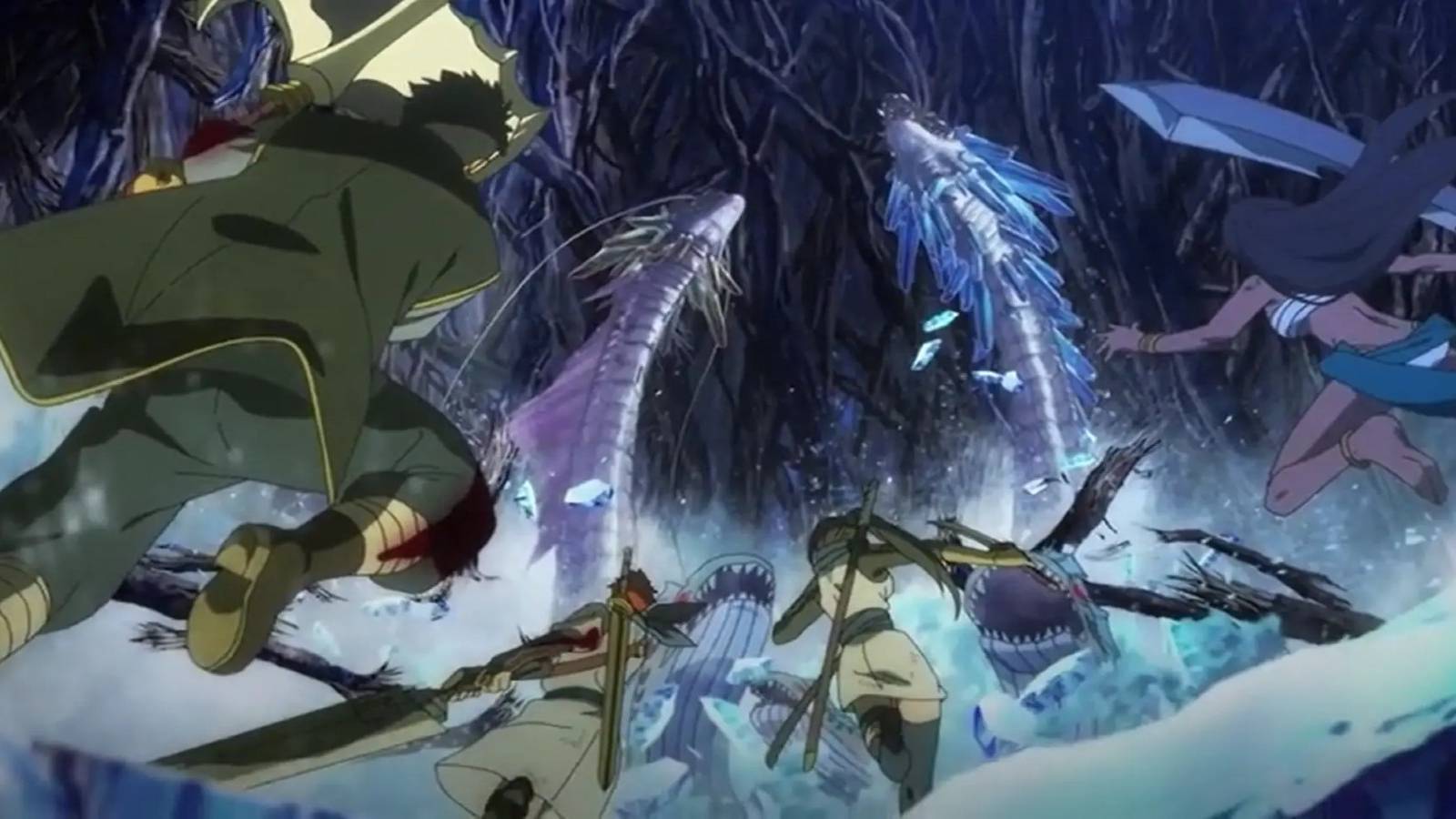 Amphisbaena's battle with Hestia Familia