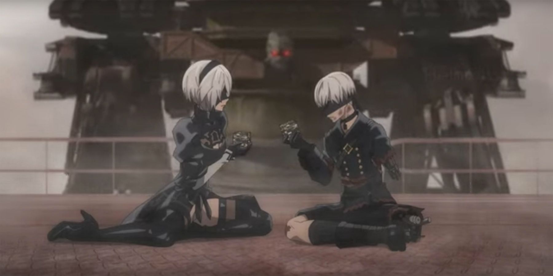 2B and 9S black box scene