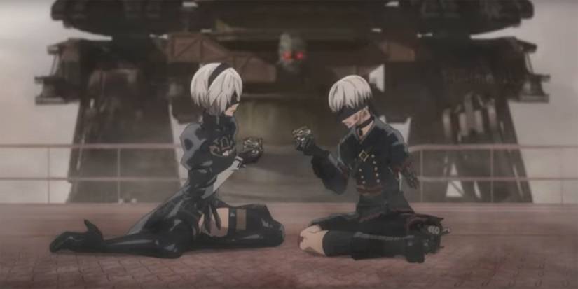 2B and 9S black box scene