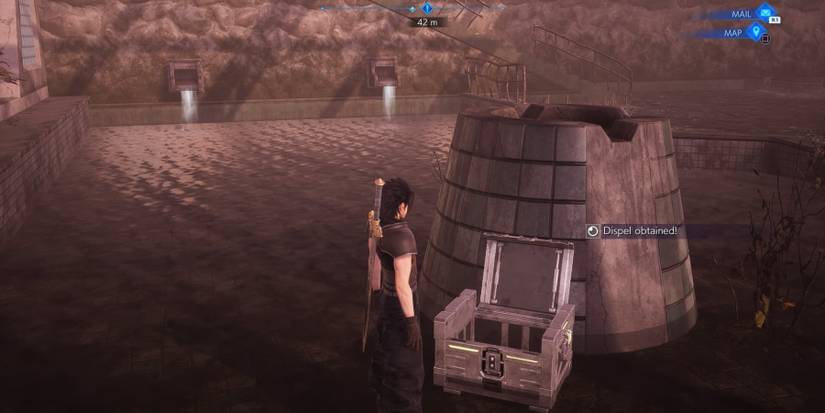 Zack opens a chest in Crisis Core: Final Fantasy 7 Reunion