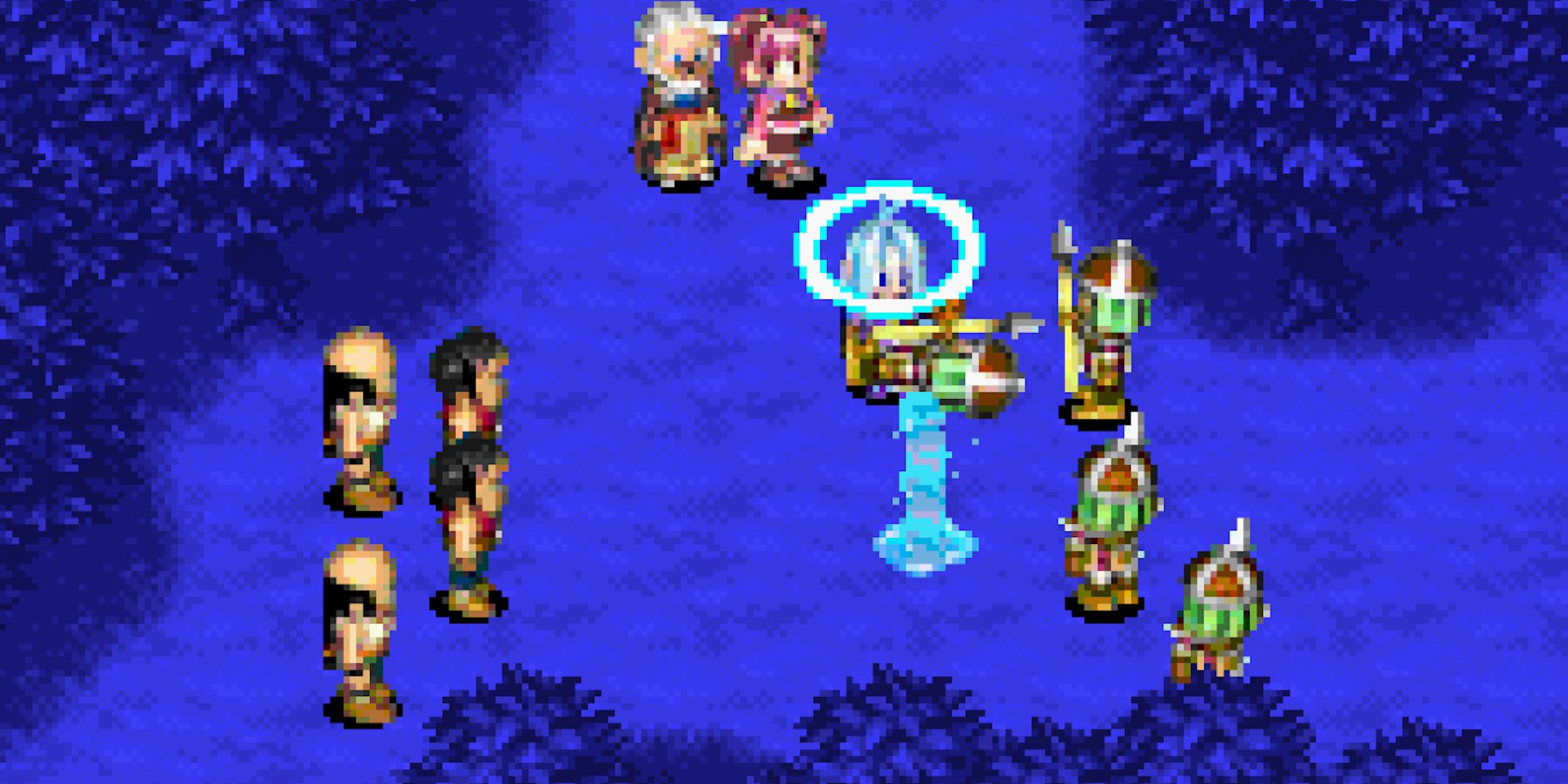 A cutscene featuring characters in Golden Sun The Lost Age