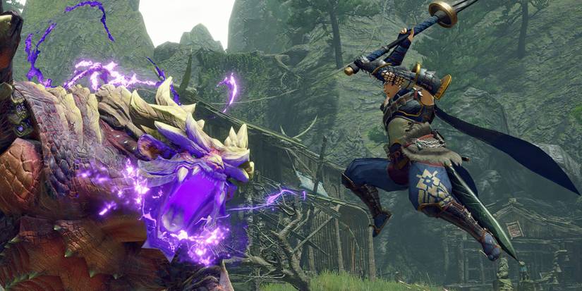 A Hunter attacking a monster