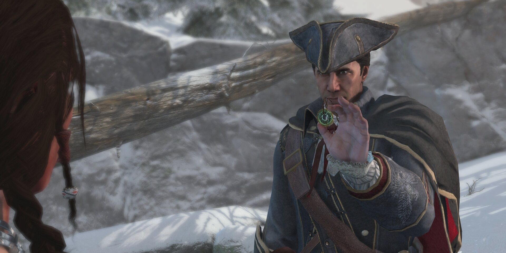 AC3 Haytham Kenway Shows Connor's Mother An Amulet Cropped