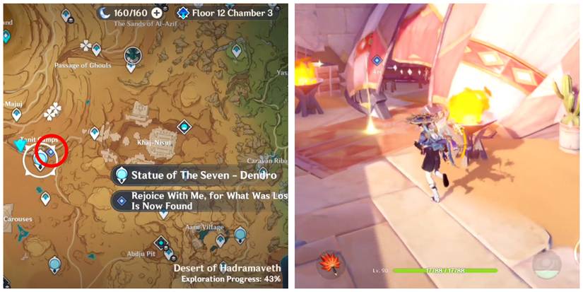 aderfi tent location in genshin impact