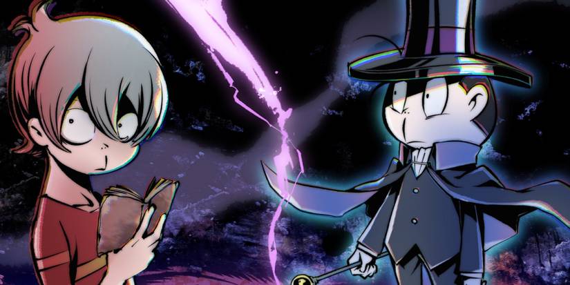 Screenshot of two characters from Akuma-Kun