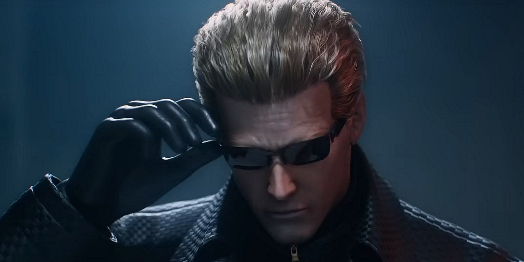 Image showing Resident Evil's Albert Wesker wearing sunglasses and a dark trench coat.