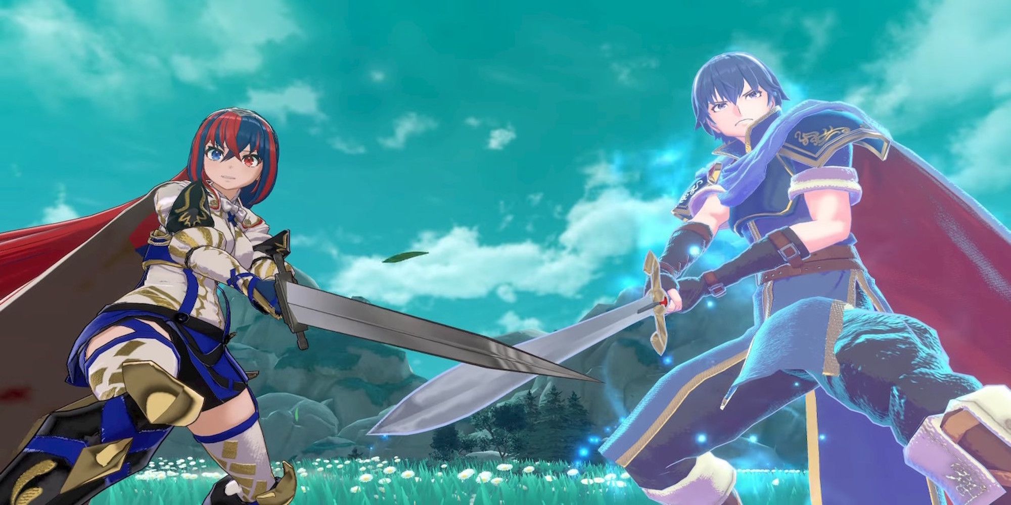 Alear and Marth in Fire Emblem Engage