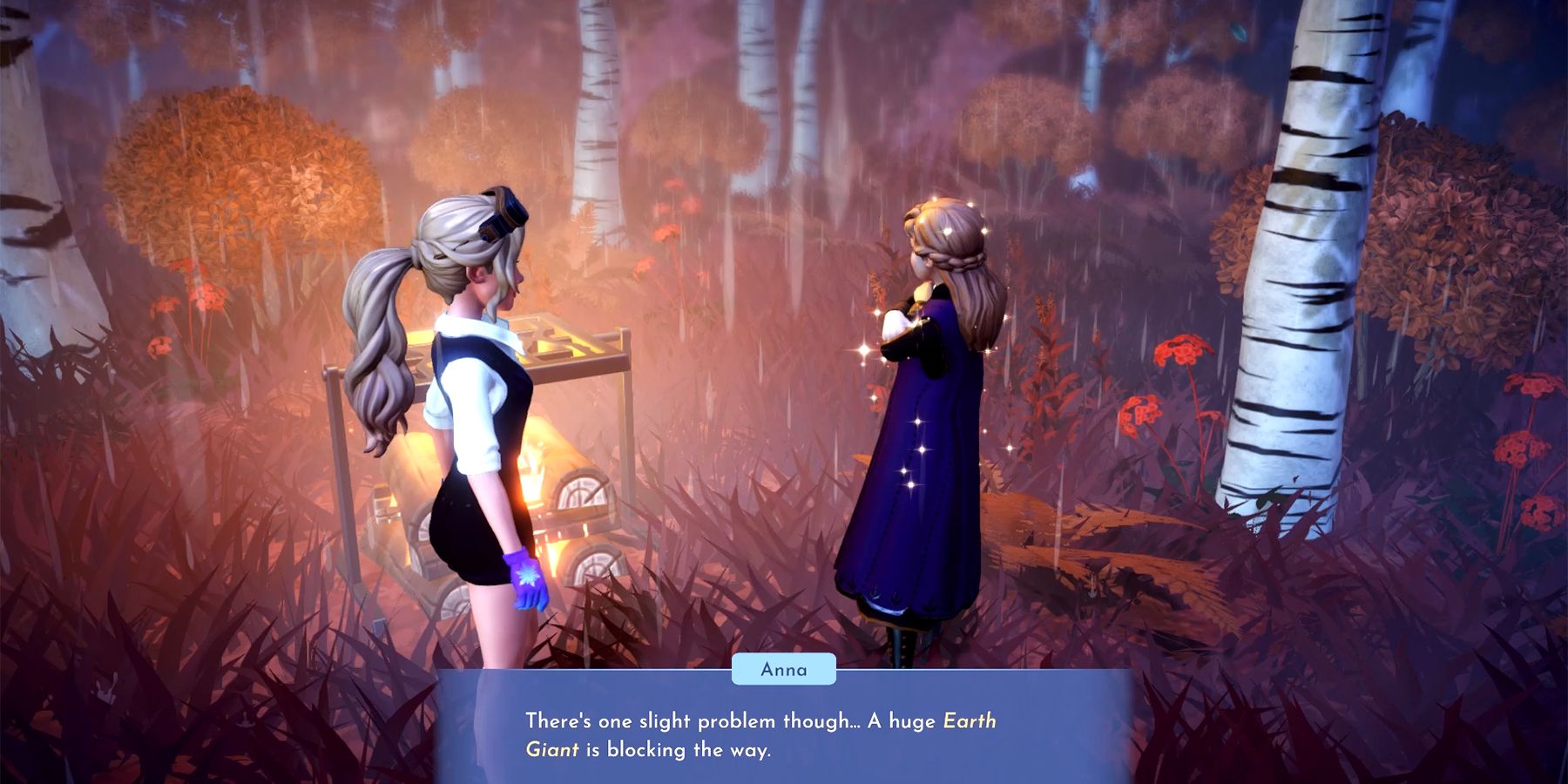 anna talks about earth giant in disney dreamlight valley
