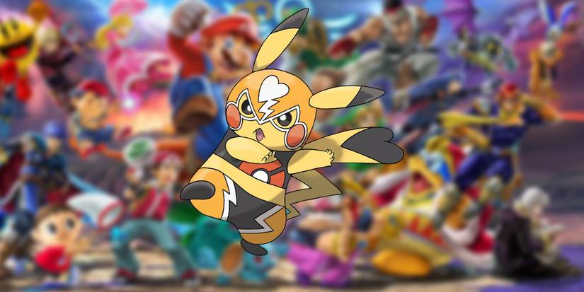 pikachu in its libre costume