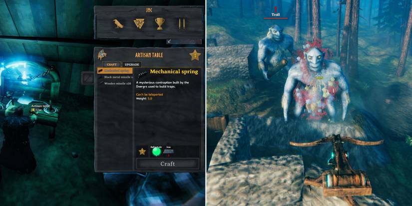 artisan table and ballista valheim