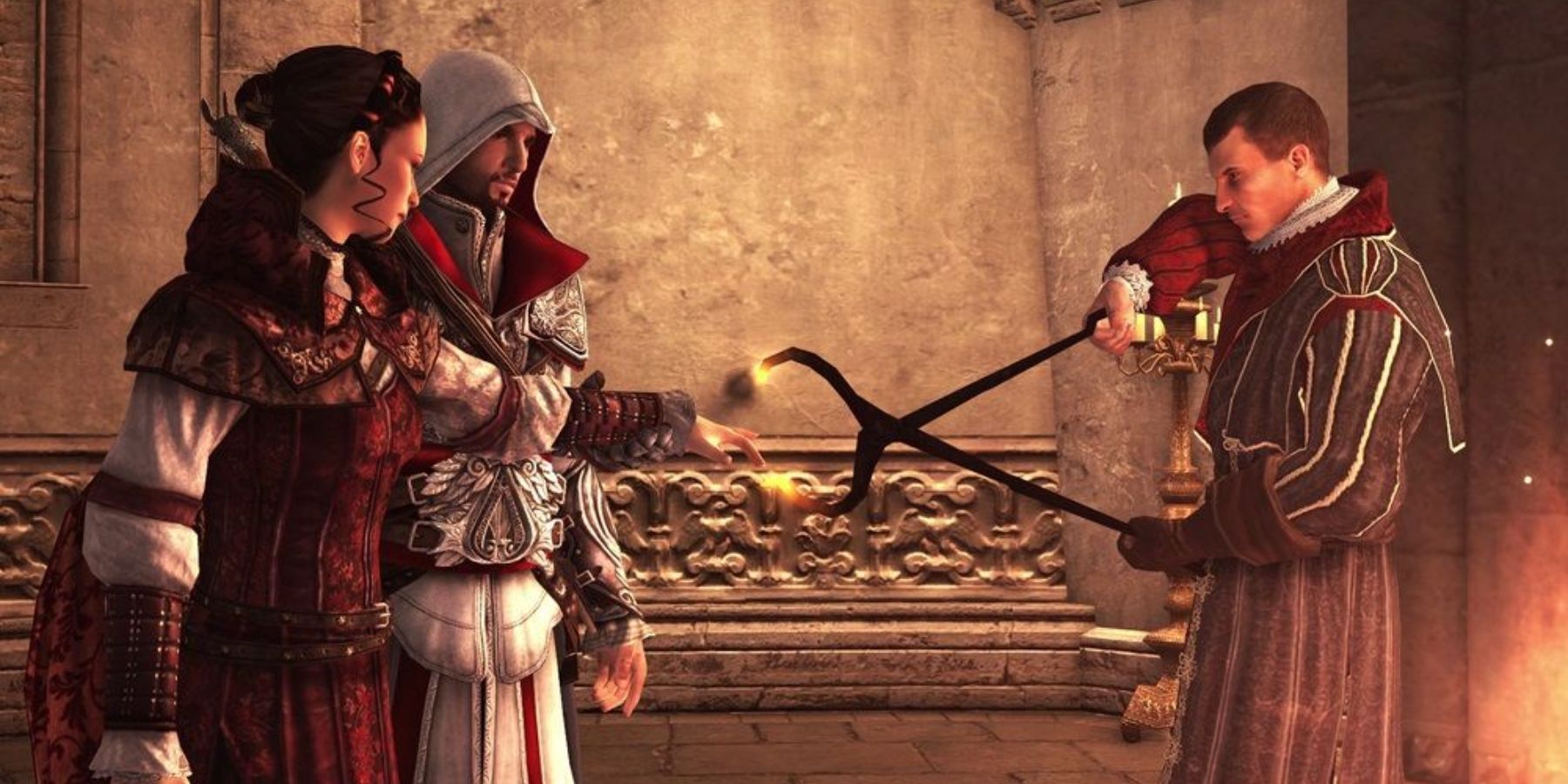 Assassin's Creed Brotherhood Claudia Auditore da Firenze Ezio Auditore Nicollo Machievelli (1)
