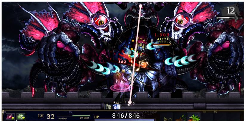a boss battle in Astlibra Revision