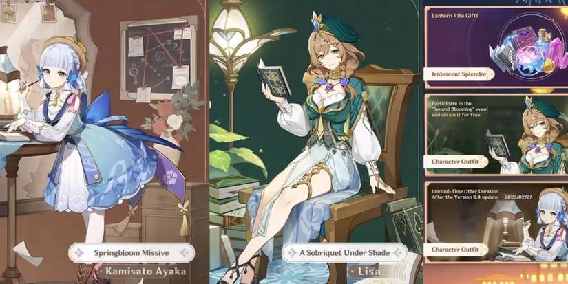 ayaka and lisa new skins in genshin impact